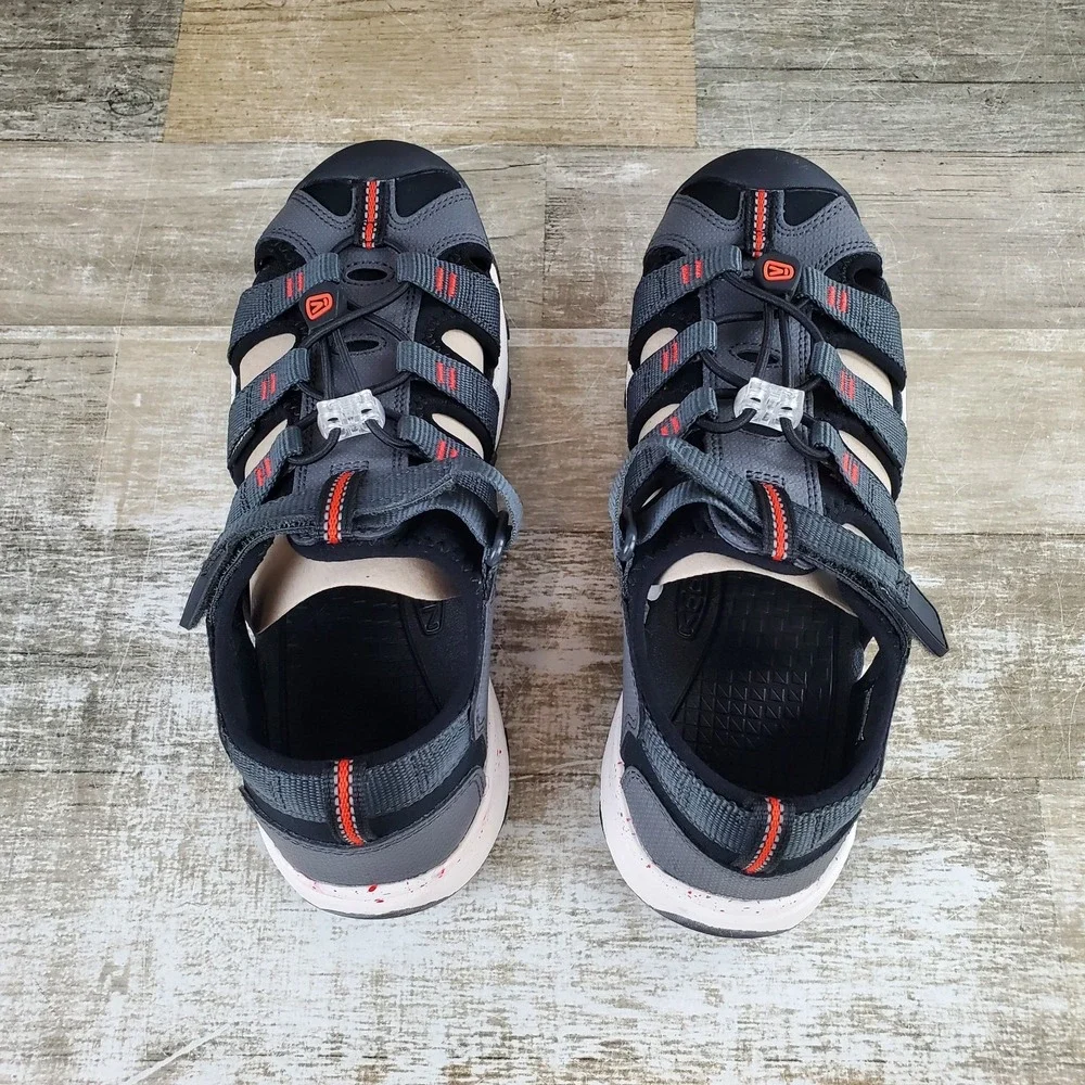 Keen Newport NEO H2 Youth Sandals Sz 6 Magnet Hook & Loop Lace-Lock Bungee